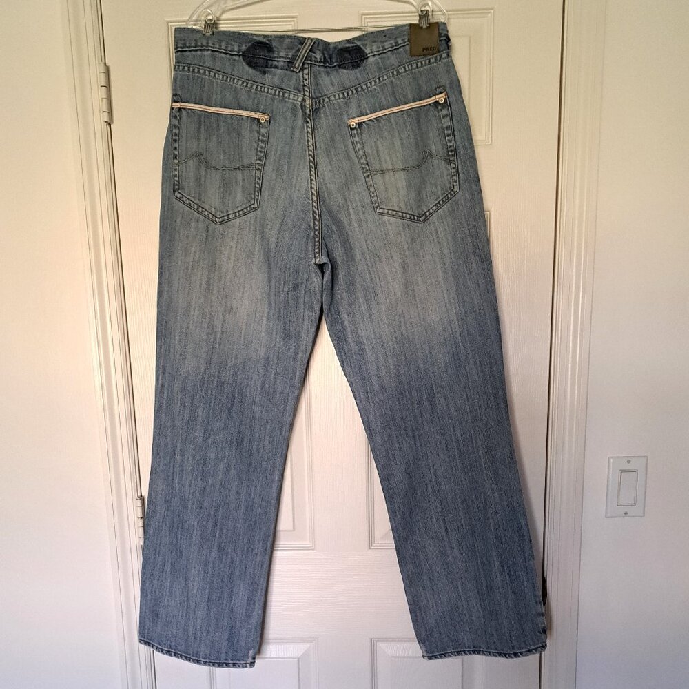 Paco Straight Leg Distressed Jeans Vintage 36 X 32